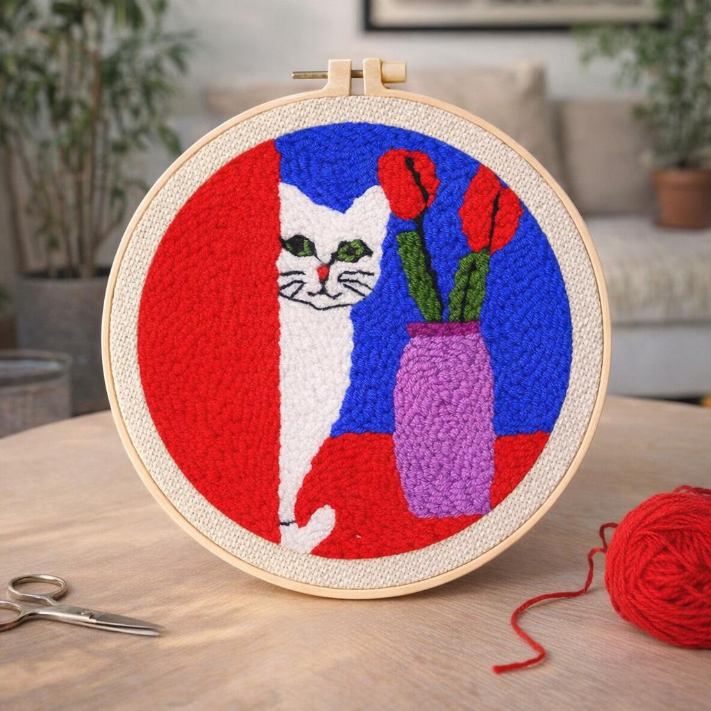 Punch Needle Souris mignonne