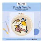 Punch Needle Chat jardinier
