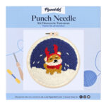 Punch Needle Chien renne