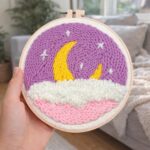 Punch Needle Ciel mauve