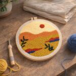 Punch Needle Désert doré