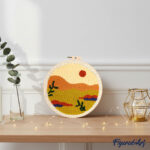 Punch Needle Désert doré