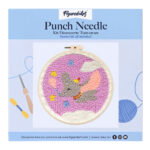 Punch Needle Éléphant volant