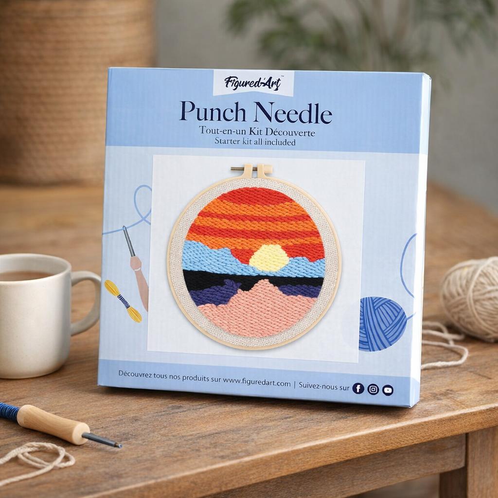 Paysage Mer Punch Needle