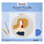 Punch Needle Femme au Chapeau