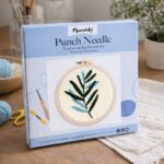 Punch Needle Feuille bi-colore