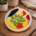 Punch Needle Feuille d'Automne