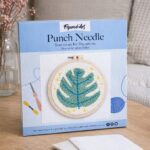 Punch Needle Feuille Verte