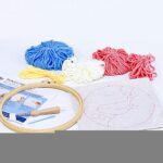 Punch Needle Feuille Verte