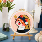 Punch Needle Fille à la Perle