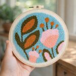 Punch Needle Fleurs sauvages