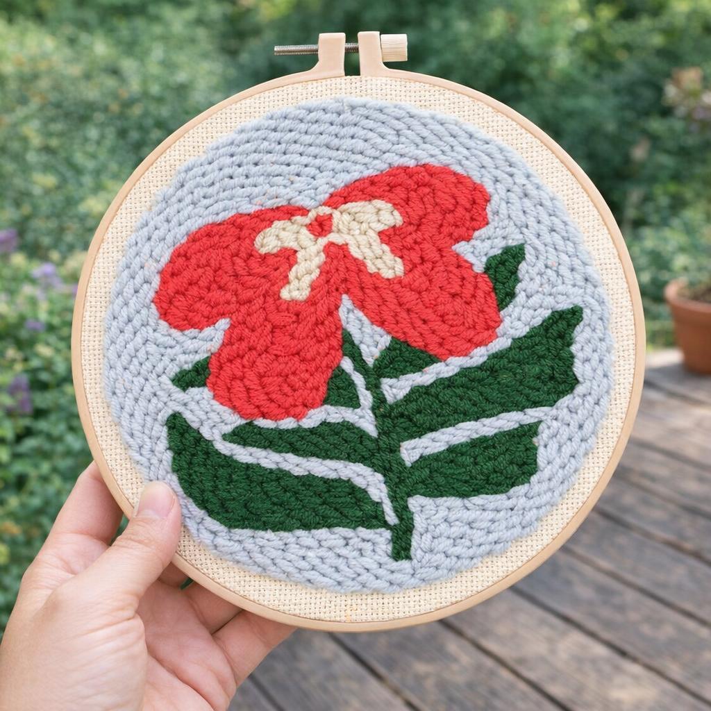 Hibiscus punch needle