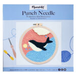 Punch Needle Jolie Baleine bleue