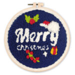 Punch Needle Joyeux Noël