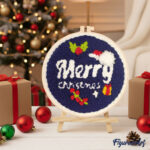 Punch Needle Joyeux Noël