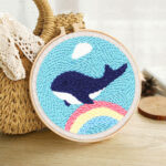 Punch Needle La Baleine bleue
