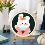 Punch Needle Lapin Clin d'Oeil