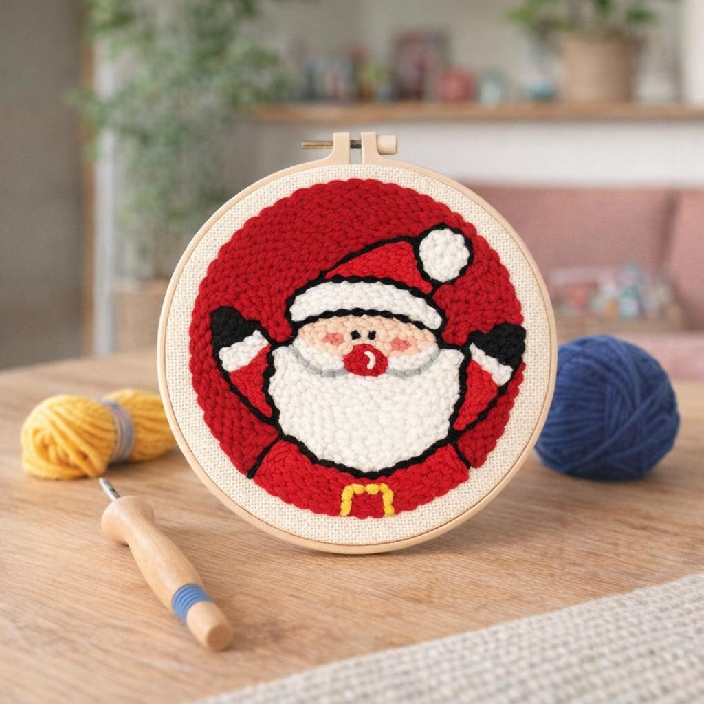Punch Needle Le Père Noël