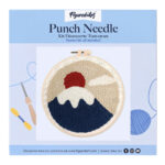 Punch Needle Lever du soleil sur Mont Fuji