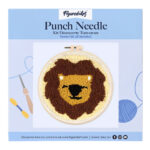 Punch Needle Lion mignon
