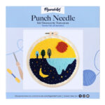 Punch Needle Lune et Soleil