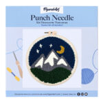 Punch Needle Montagnes de nuit