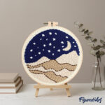 Punch Needle Nuit dans le désert