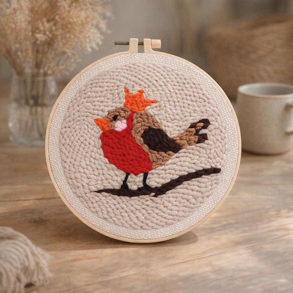 Punch Needle Branche fleurie