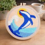 Punch Needle Orque et Vague