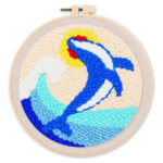 Punch Needle Orque et Vague