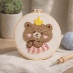 Punch Needle Ours brun 1