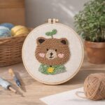 Punch Needle Ours brun 2