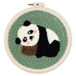Punch Needle Panda 1