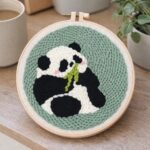 Punch Needle Panda 2