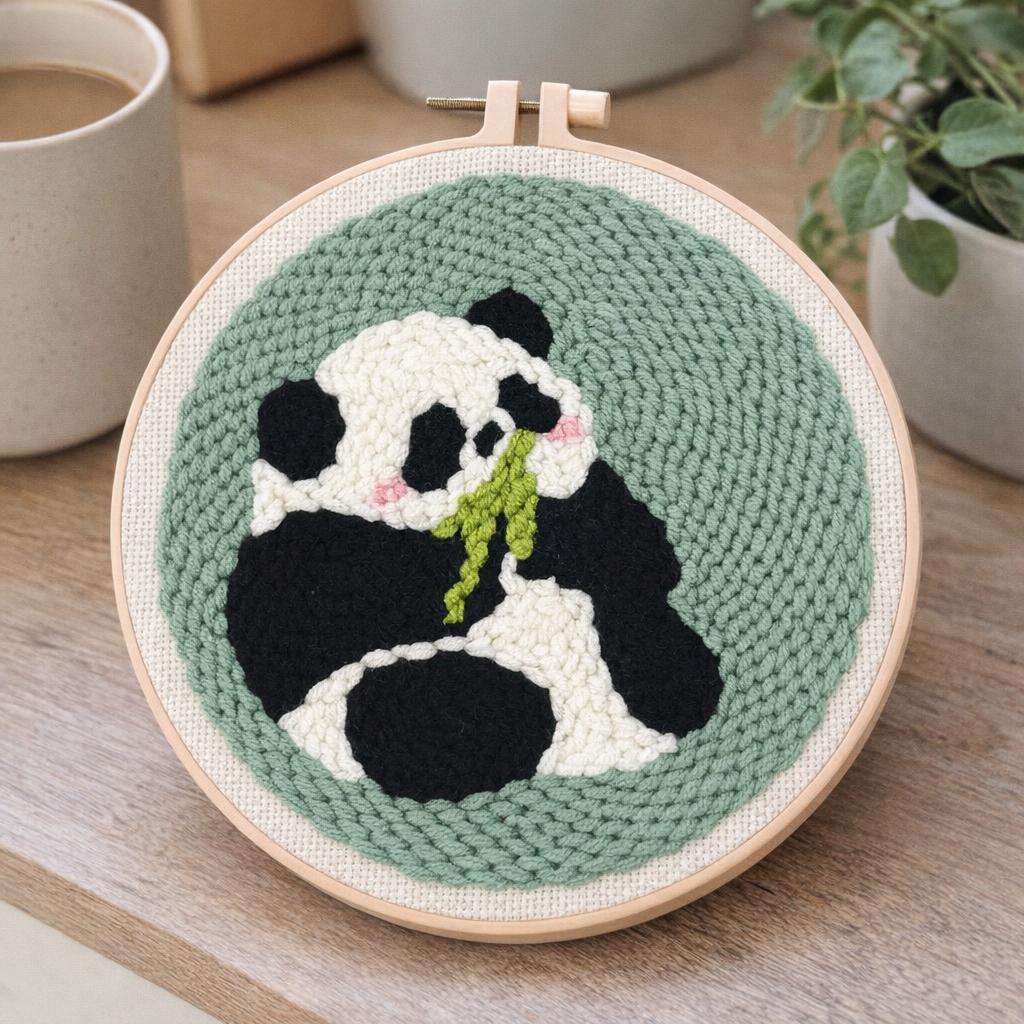 Panda Punch Needle