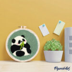 Punch Needle Panda 2