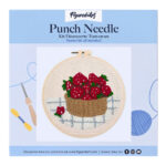 Punch Needle Panier de fraises