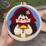 Punch Needle Petite Alsacienne et Fleurs