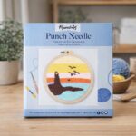 Punch Needle Phare et Coucher de Soleil