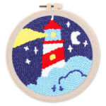 Punch Needle Phare et Nuit Etoilée