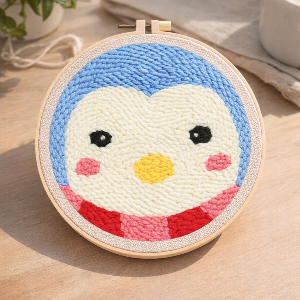 Punch Needle Pingouin