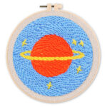 Punch Needle Planète Saturne