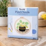 Punch Needle Plante et Pot noir