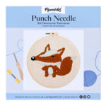 Punch Needle Renard mignon
