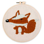 Punch Needle Renard mignon