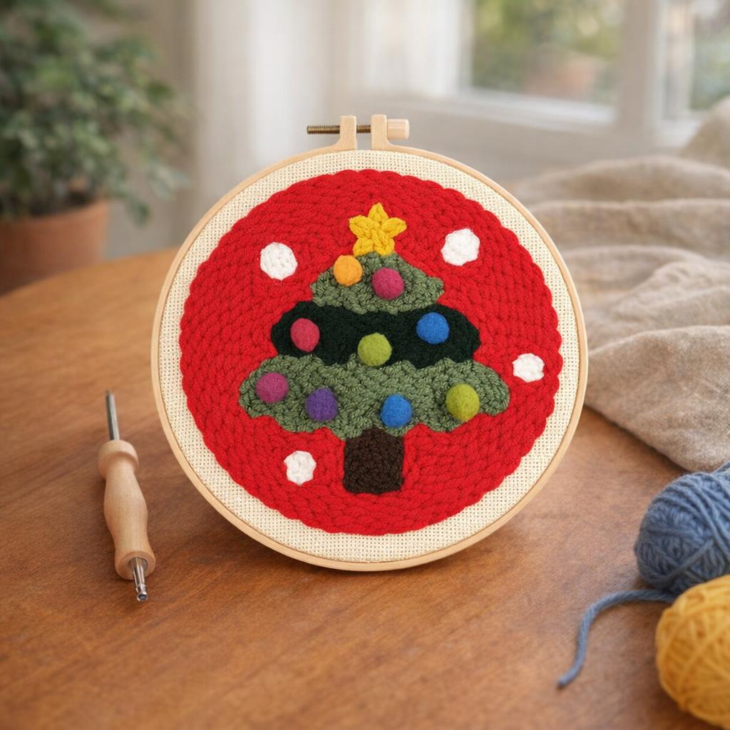 Punch Needle Sapin de Noël 2