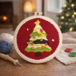 Punch Needle Sapin de Noël 3