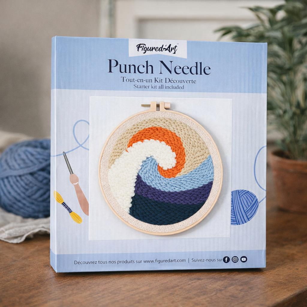 Tsunami punch needle paysage