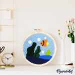 Punch Needle Vie océanique