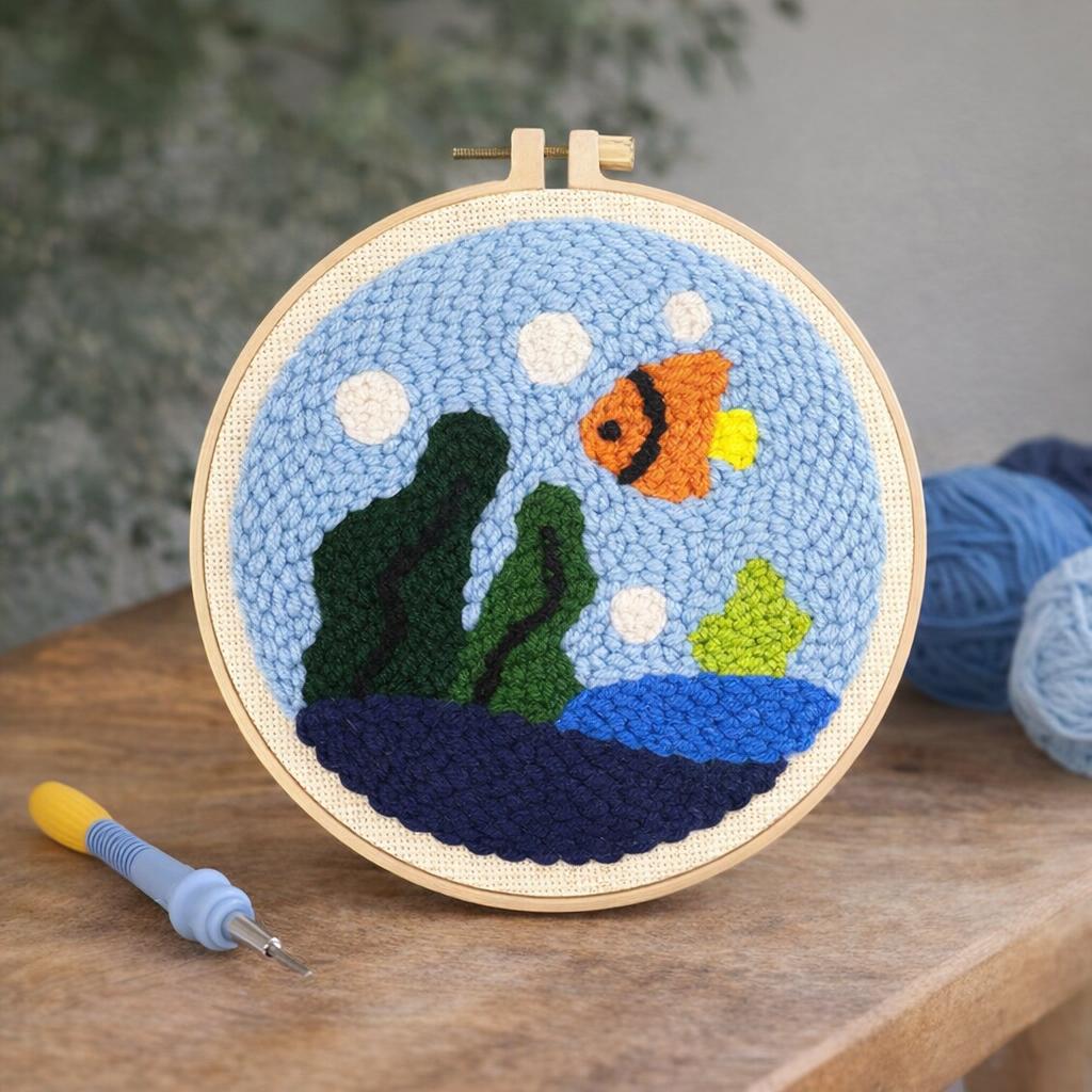 Punch Needle Vie océanique